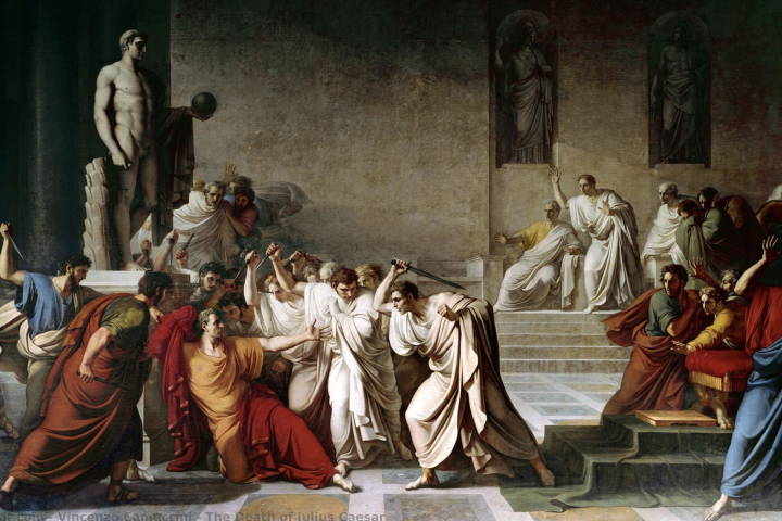 Julius Caesar resmi, Roma
