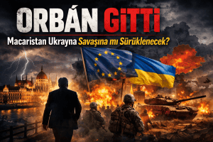 Yüksek çözünürlüklü savaş sahnesi, Macaristan ve Ukrayna arasındaki gerilimi yansıtan dramatik görün.